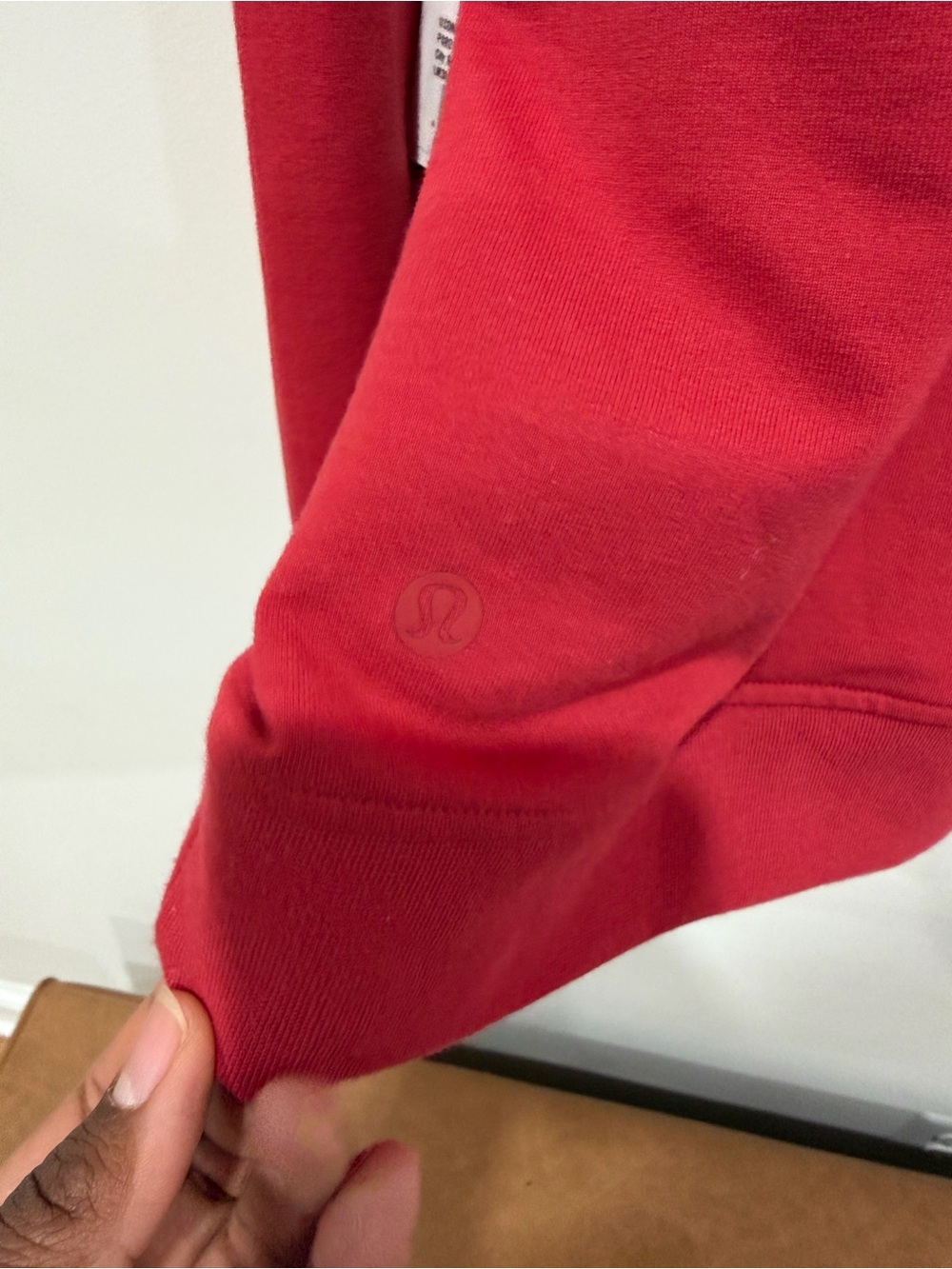 lululemon Red Men's Crewneck Hoodie with UConn Husky - Picture 6 of 6